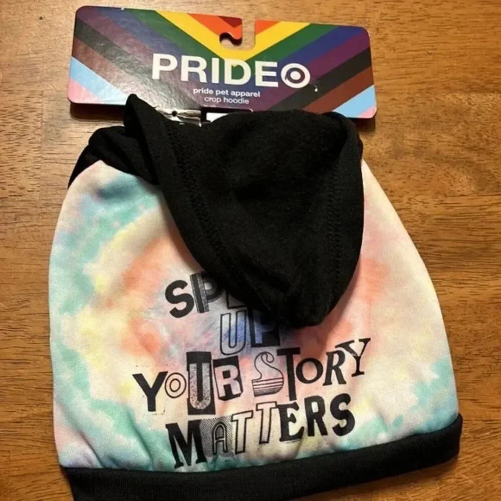Speak up your story Matters Pet apparel Crop Hoodie size med